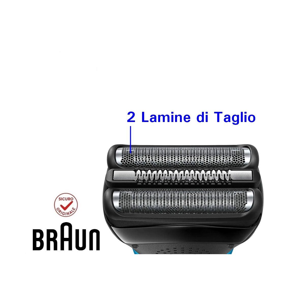 LAMINA TESTINA per RASOIO BRAUN Series 3 300-350 NERA 21B (KP)