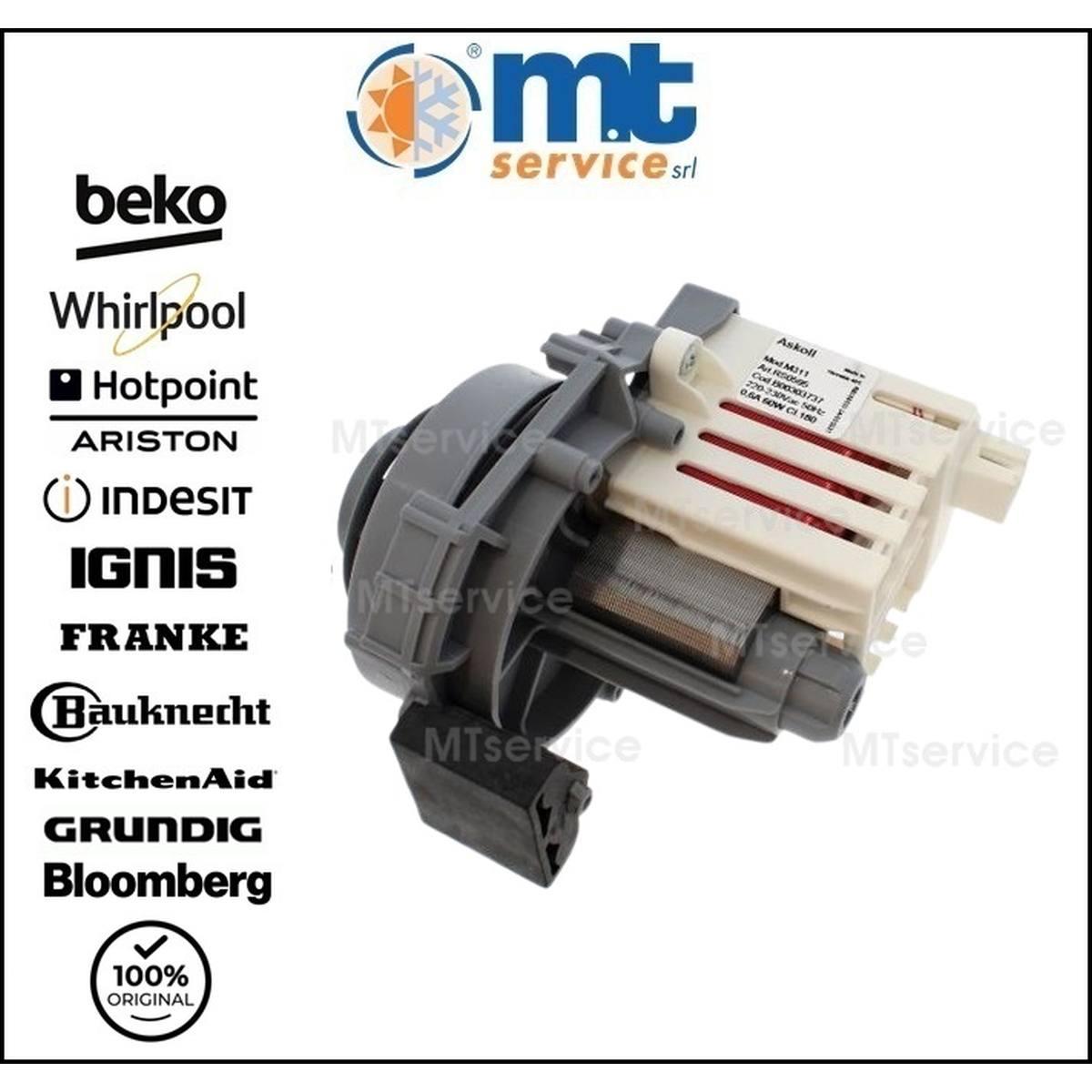Motore lavastoviglie indesit c00303737 originale askoll m311 ex m216