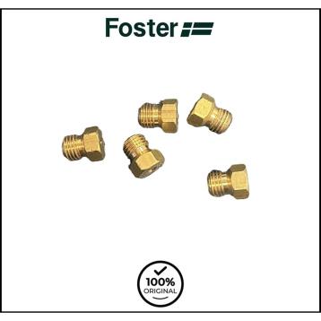 SET INIETTORI / UGELLI METANO (G20-20mbar) 5 FUOCHI TRIPLA CORONA ORIGINALI FOSTER