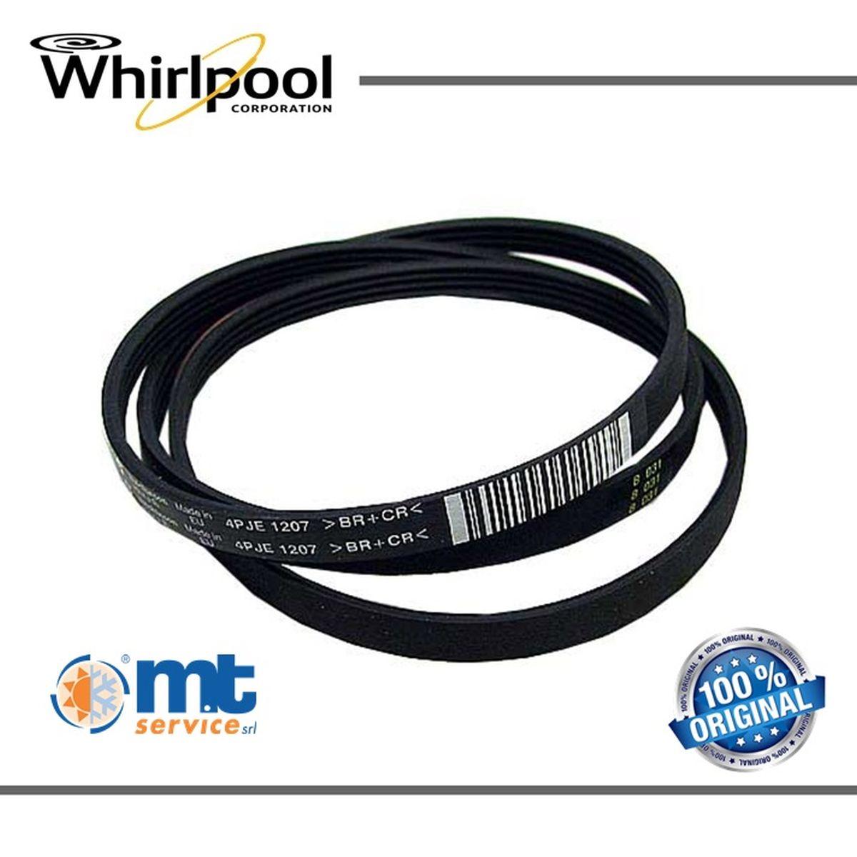Cinghia pv 1207 j4 el originale whirlpool ignis 461975021811
