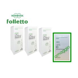 Vorwerk Originale Folletto FP200 3 in 1 filtrello premium VK200 VK220