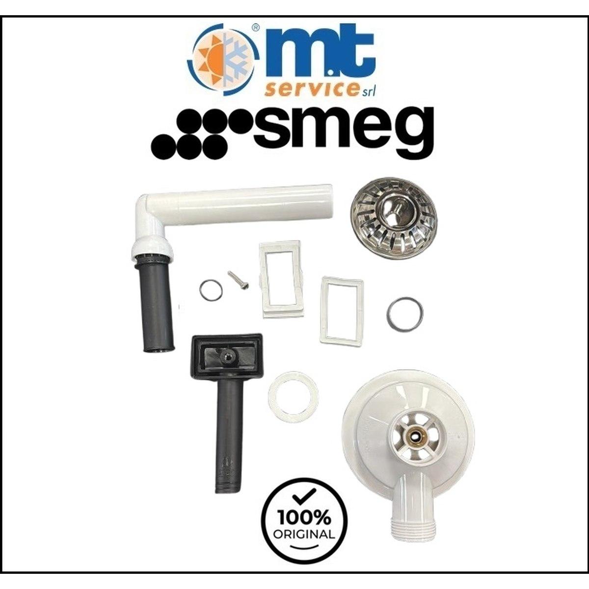 Gruppo piletta originale per lavelli smeg mod lpd861d lpd861s (1 vasca)