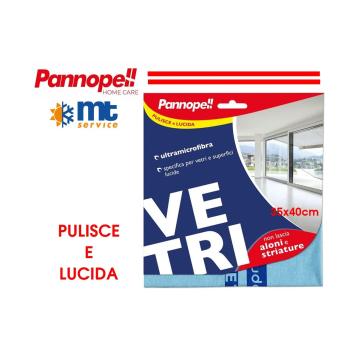 PANNI ULTRAMICROFIBRA "VETRI" PULISCE E LUCIDA 35X40cm