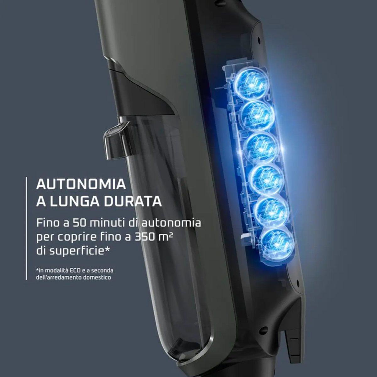 Scopa / lavapavimenti senza fili wet and dry rowenta gz5035 x-clean 4
