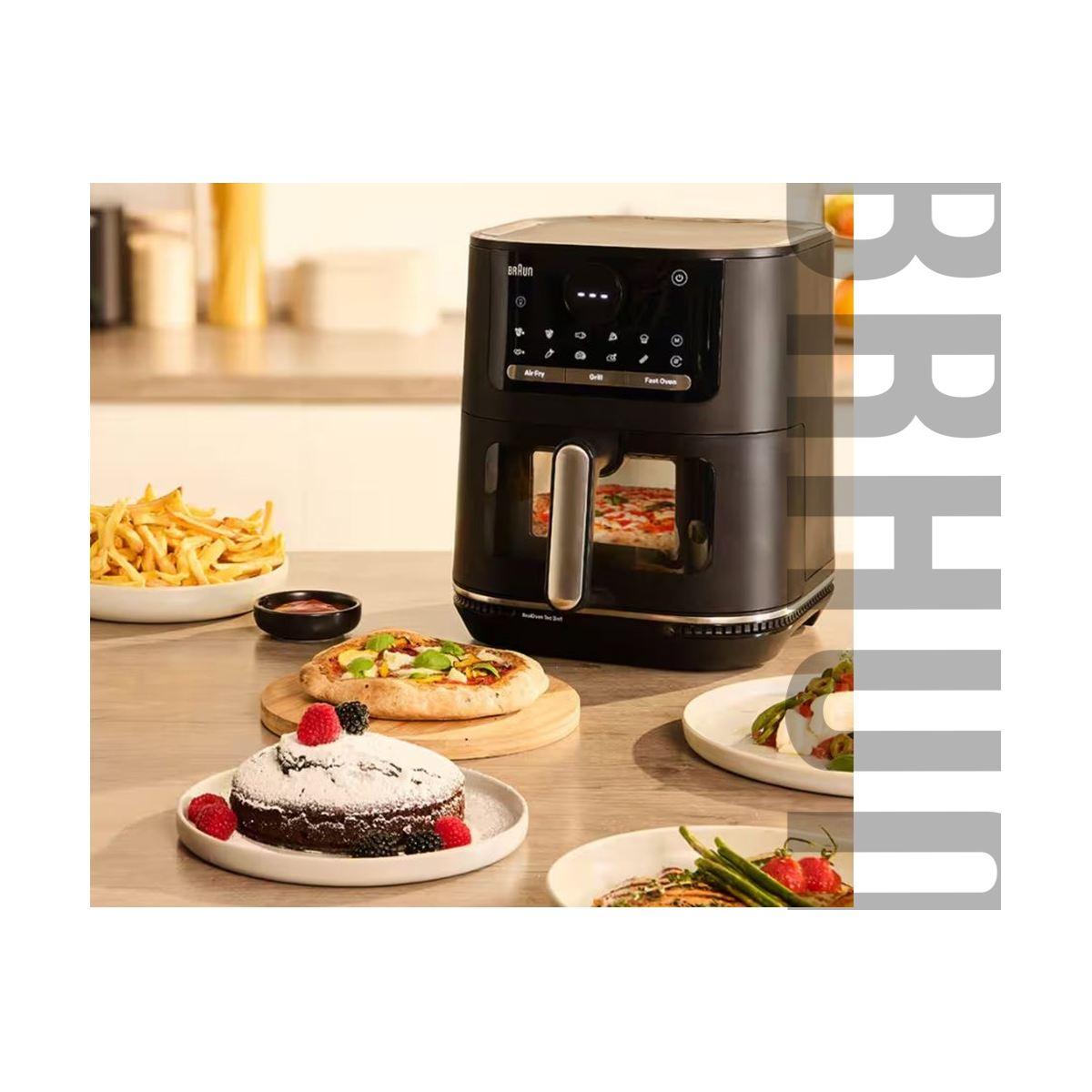 Friggitrice ad aria nera braun multifry5 - 3 in 1 - hf5075i-hf5075ibk