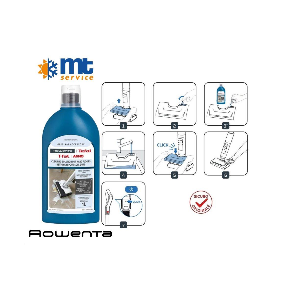 Detergente rowenta lavapavimenti x-clean - flacone 1l