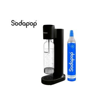 GASATORE COOPER PRO NERO Sodapop con 1 bottiglia in PET 850ml e bombola CO2