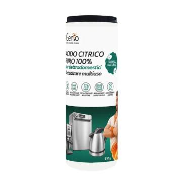 Acido citrico puro 100% per elettrodomestici, anticalcare multiuso, 650g