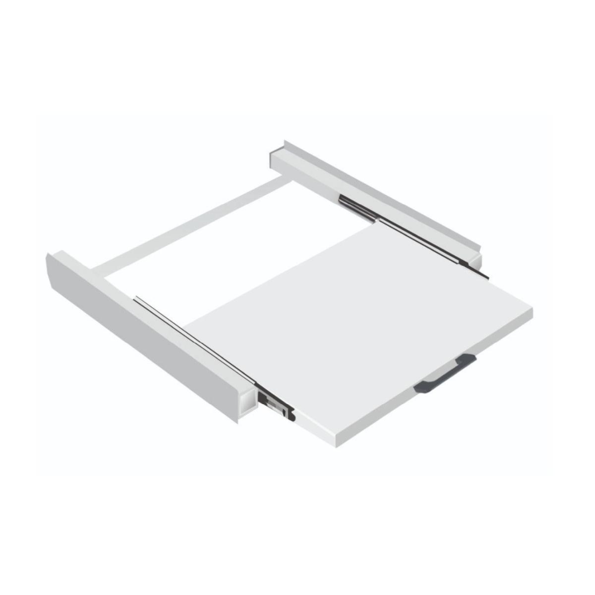 Kit colonna acciaiao inox sovrapposizione lavatrice asciugatrice con ripiano