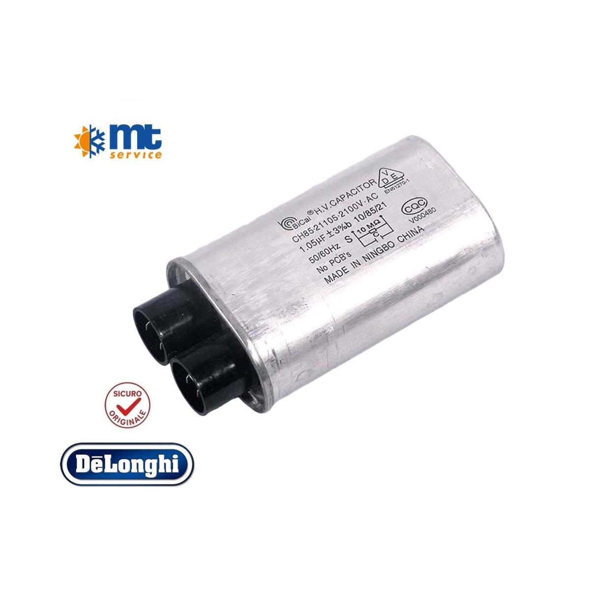 Condensatore 1,05 µf originale delonghi microonde mw3 / 5 / 6 / 8