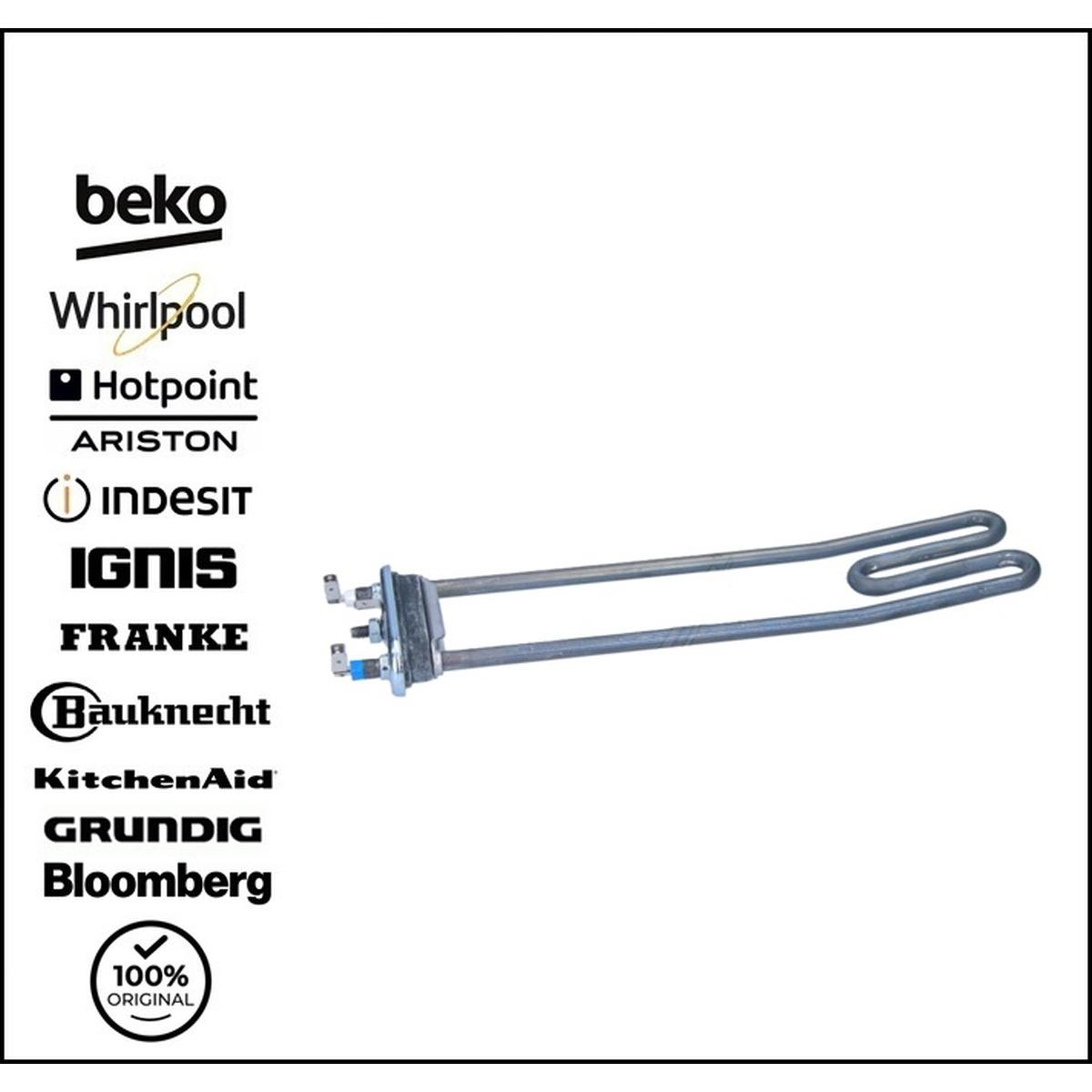 Resistenza lavatrice 2000 w 230 v originale c00046976