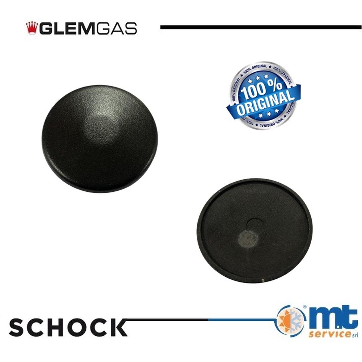 Coperchio bruciatore tripla corona centrale interno nero opaco originale glemgas 01u590