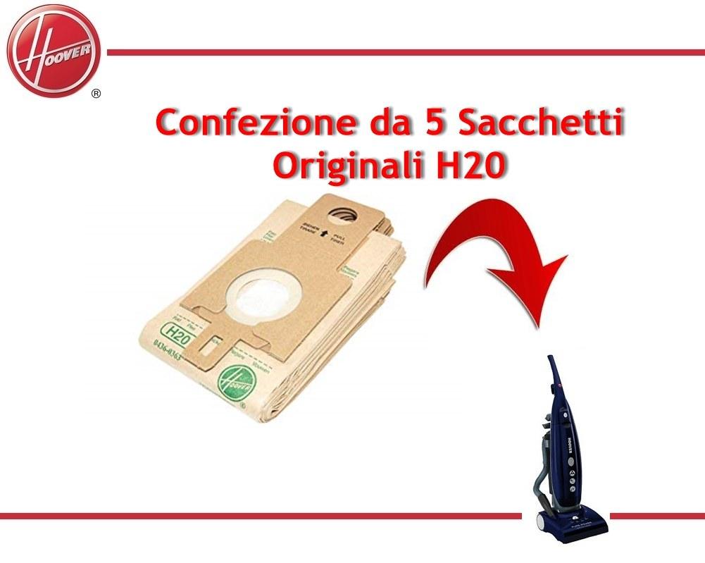 Cf 5 sacchi carta hoover originali purepower