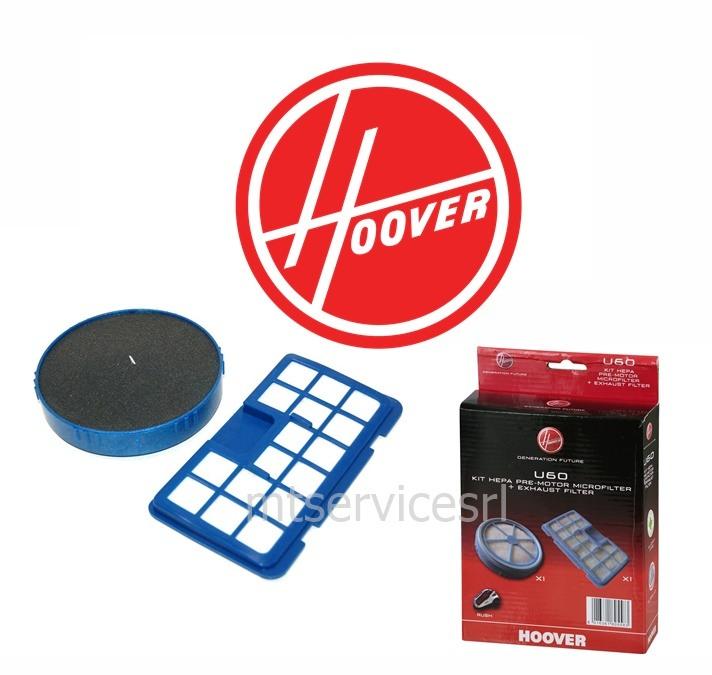 Microfiltro Hepa Pre-motore + Filtro Uscita Aria ORIGINALE HOOVER U60 - RUSH