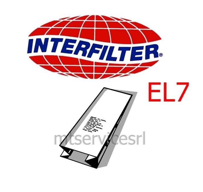 SACCHETTI ASPIRAPOLVERE CARTA EL7 PER ELETTROLUX - 17 Pz