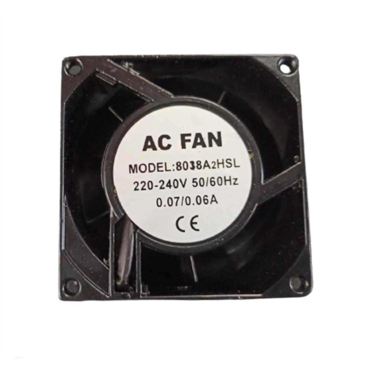 VENTILATORE 80x80x38mm AC 220-240V 50760HZ 0.07/0.06A 8038A2HSL