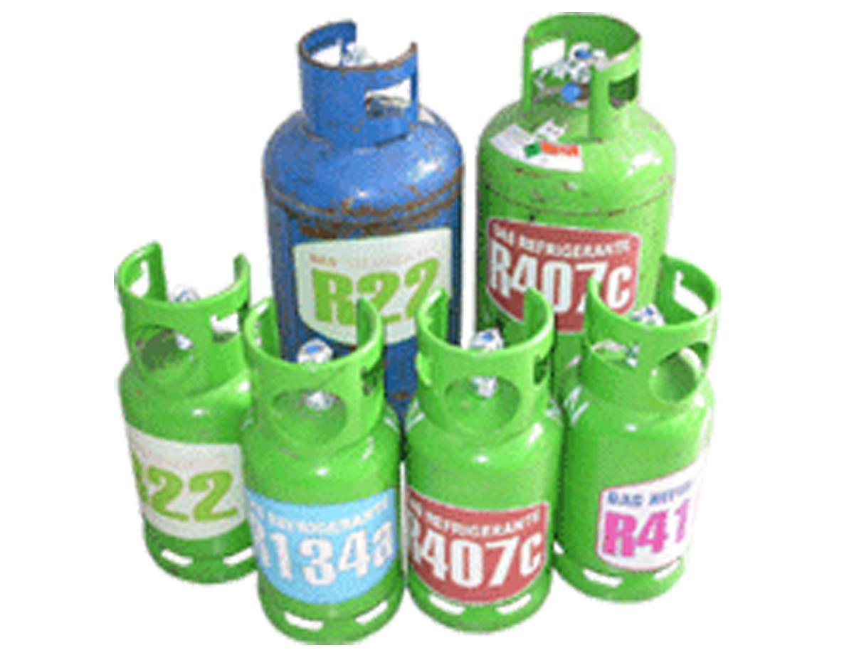 GAS REFRIGERANTE R134a BOMBOLA 12 KG.