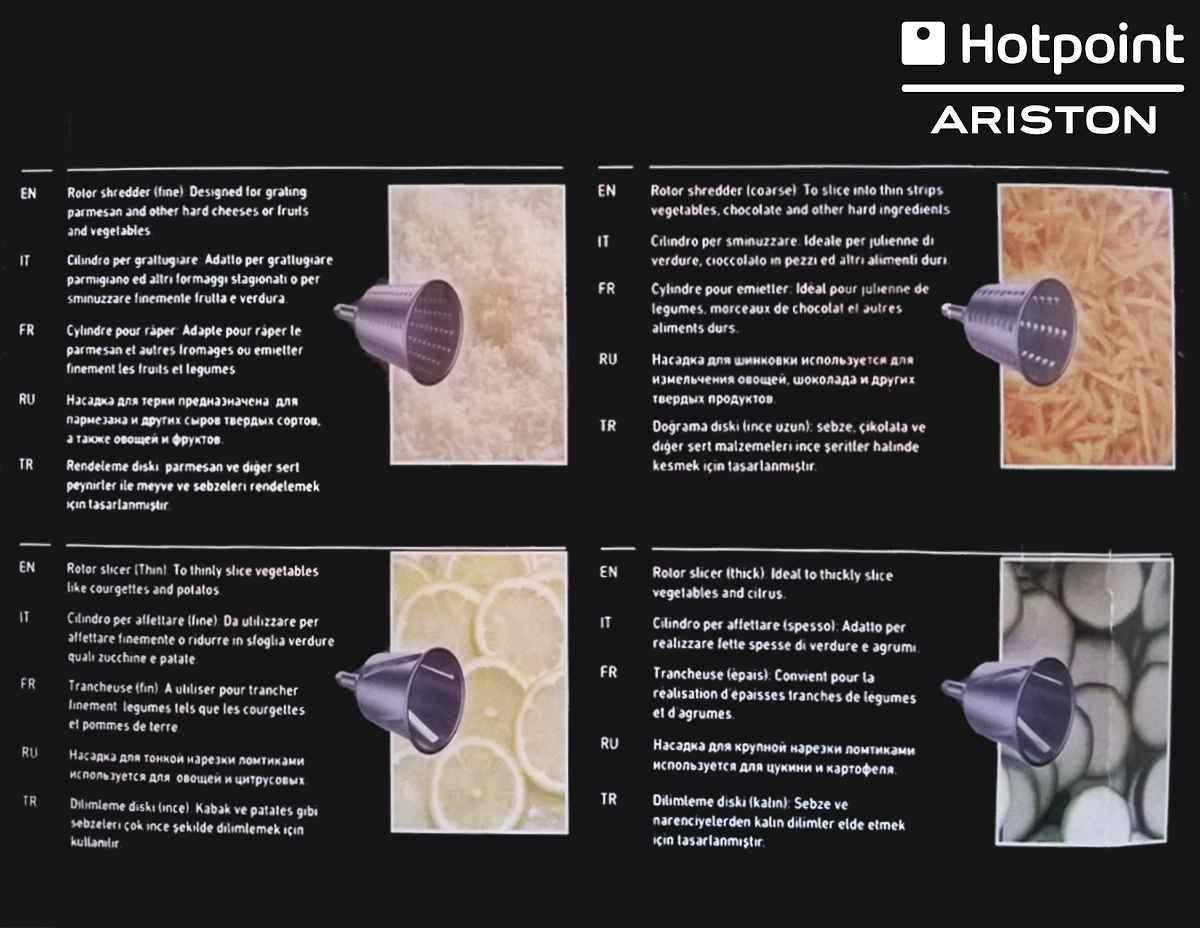Km kitrs ab0 accessorio hotpoint per grattuggiare e affettare