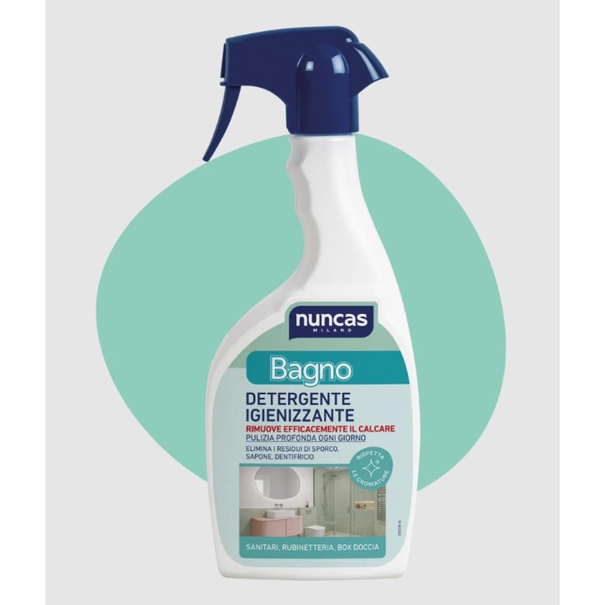 Bagno dertergente igenizzante ex wannet easy blu anticalcare quotidiano 500ml ideale per docce