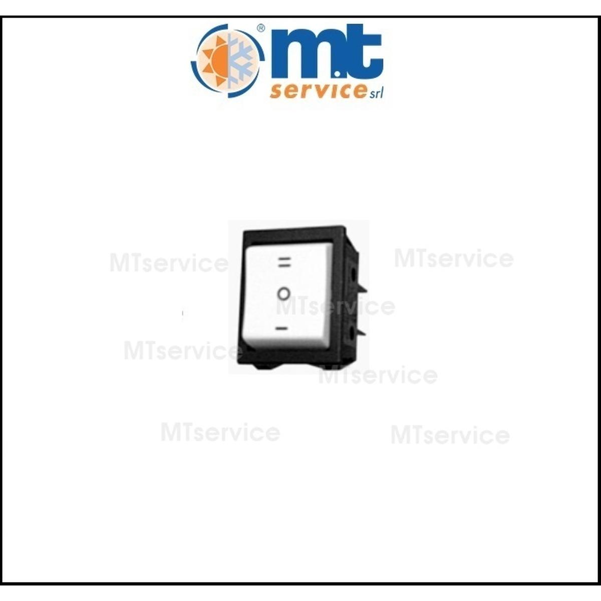 Commutatore bipolare bianco i-0-ii
