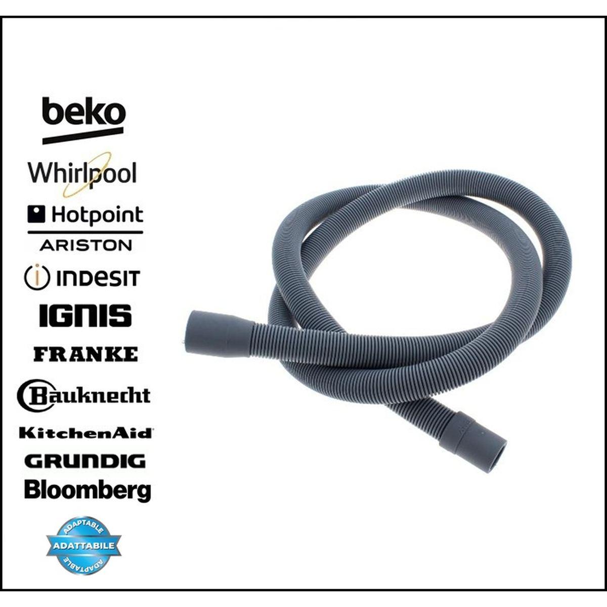 Tubo scarico 1,5 mt d/d 19x21 mm compatibile con ex c00272666
