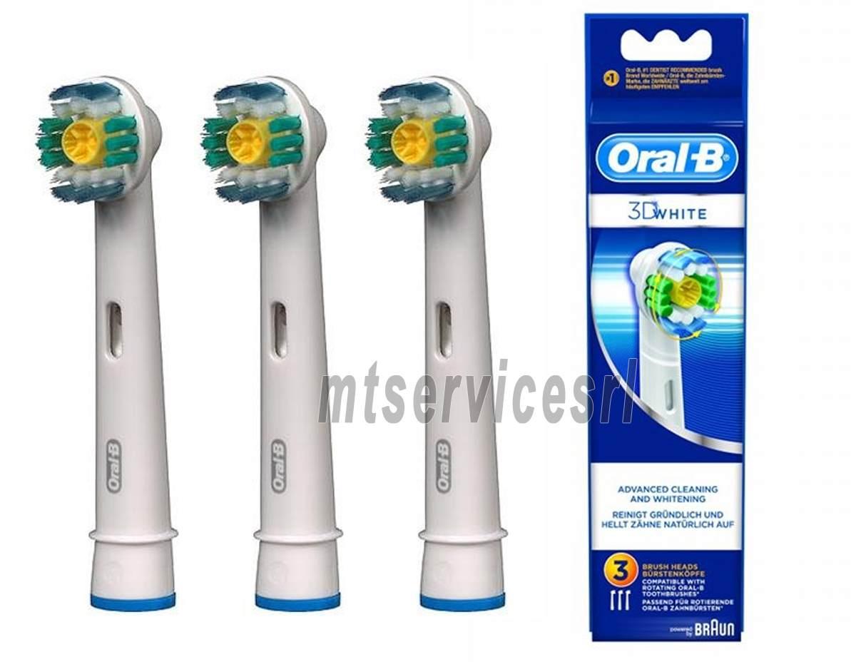 TESTINE SPAZZOLINO ORALB 3D PRO WHITE EB 18-3 -3 PZ- ProBright SOST.80348698