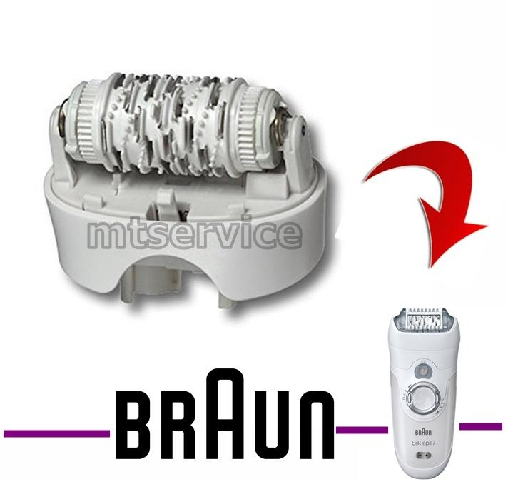 TESTINA EPILATRICE ORIGINALE SILKEPIL BRAUN 40 PINZETTE bianca Xpress