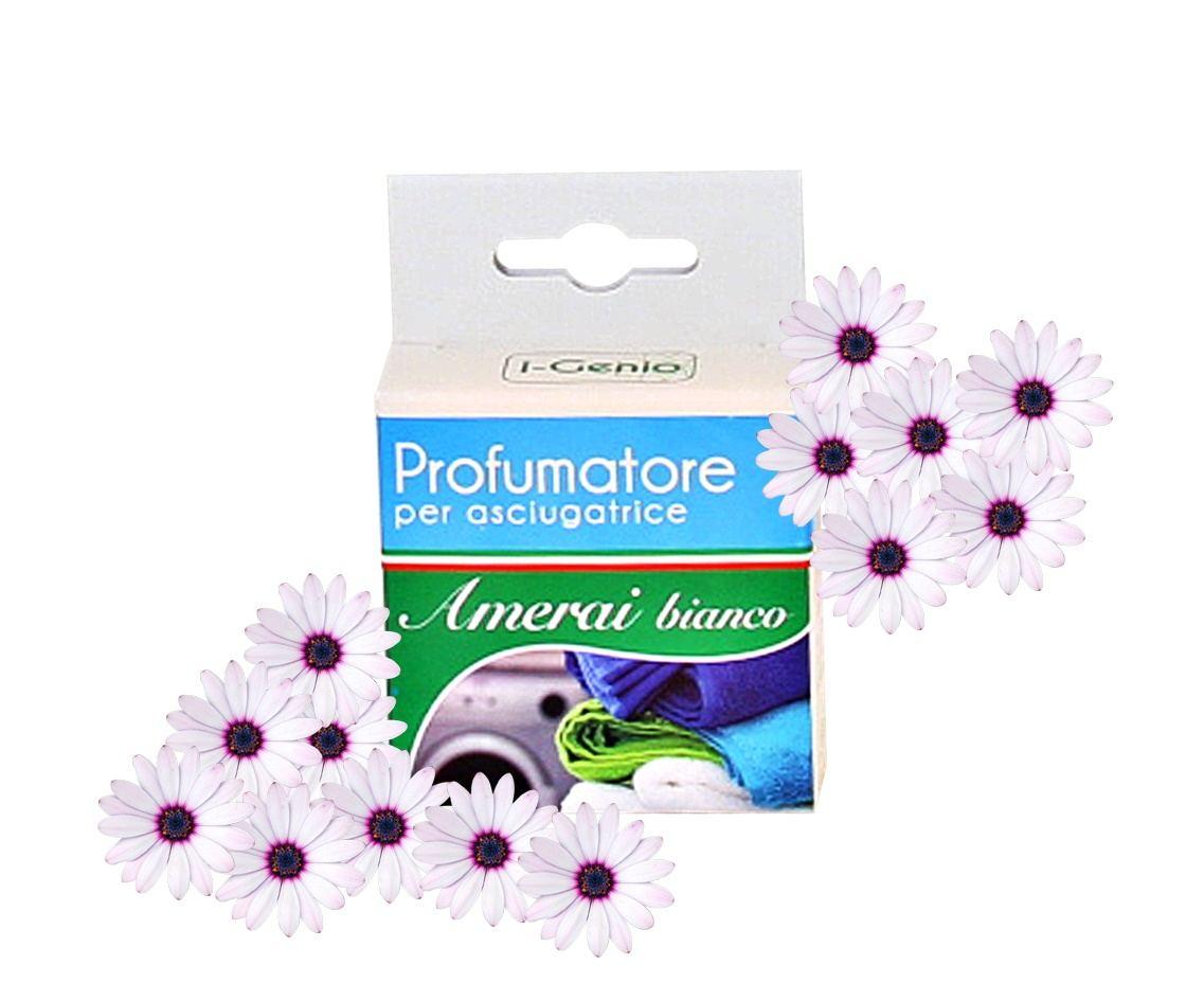 Universale Profumatore asciugatrice amerai bianco bouquet floreale  muschio+legni nobili DU962 8033959629628