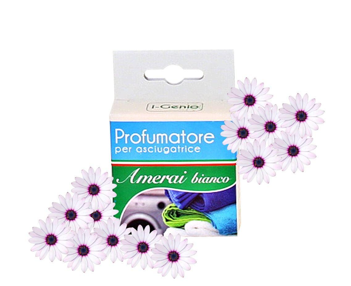 Profumatore asciugatrice amerai bianco bouquet floreale muschio+legni nobili
