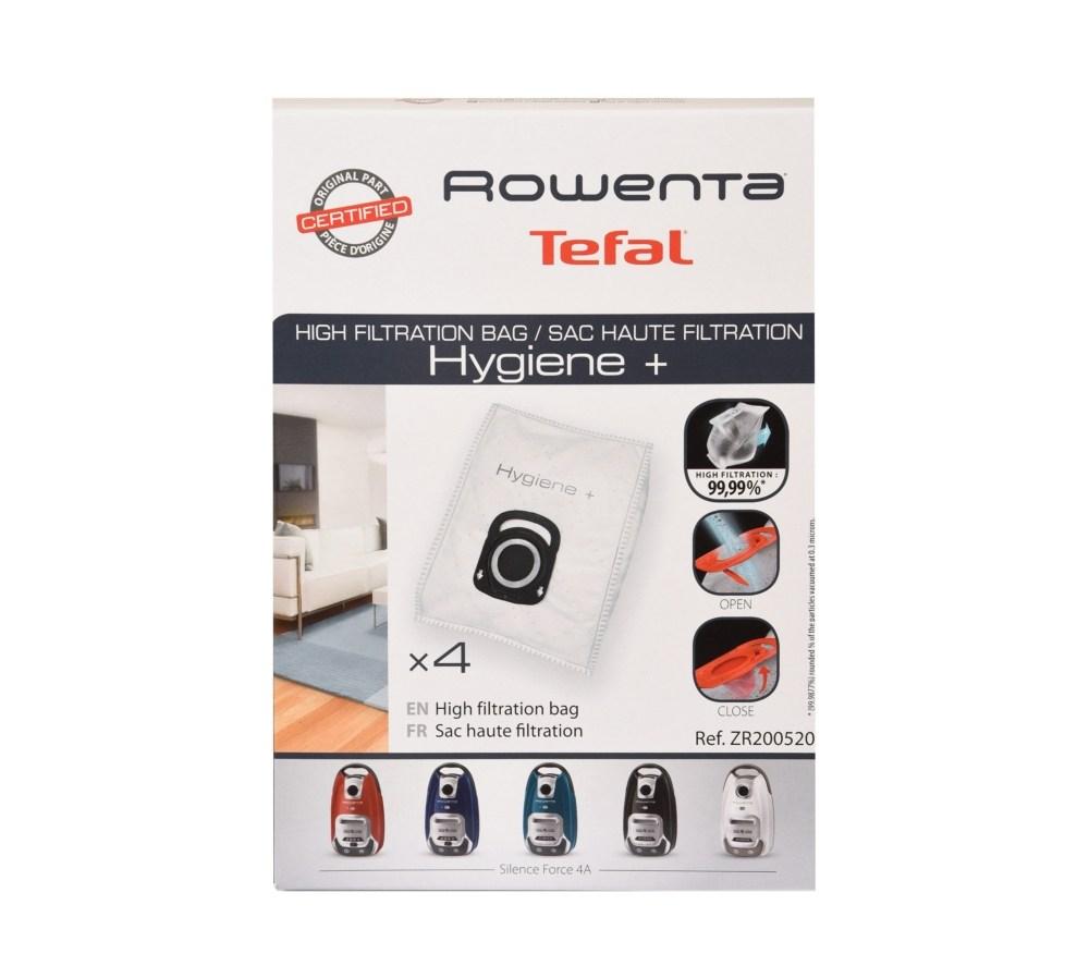 SACCHETTI ASPIRAPOLVERE ORIGINALI ROWENTA HYGIENE+ 4 Pz (RO66455-41/RO6383)