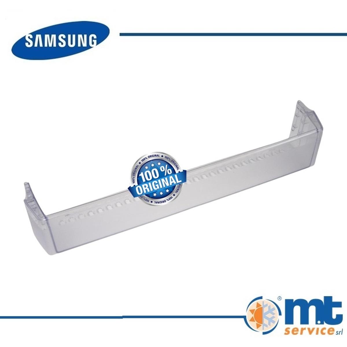 BALCONCINO BOTTIGLIE PORTA ORIGINALE FRIGO SAMSUNG L63,5cm x P10cm x A11cm