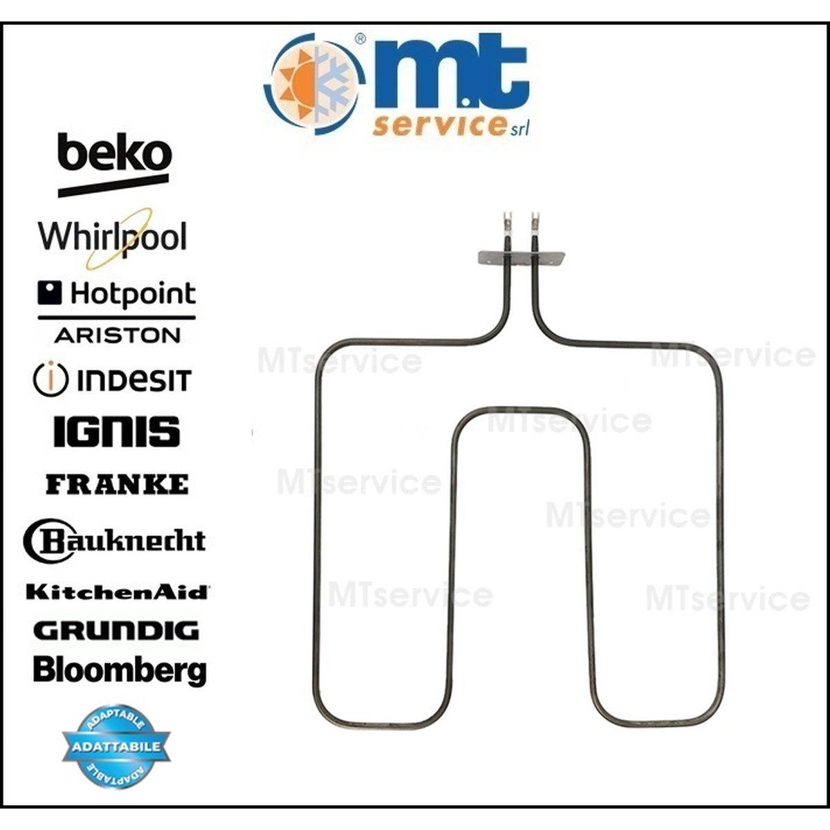Resistenza base forno w1000 v230 compatibile beko 262900061 262900099-a