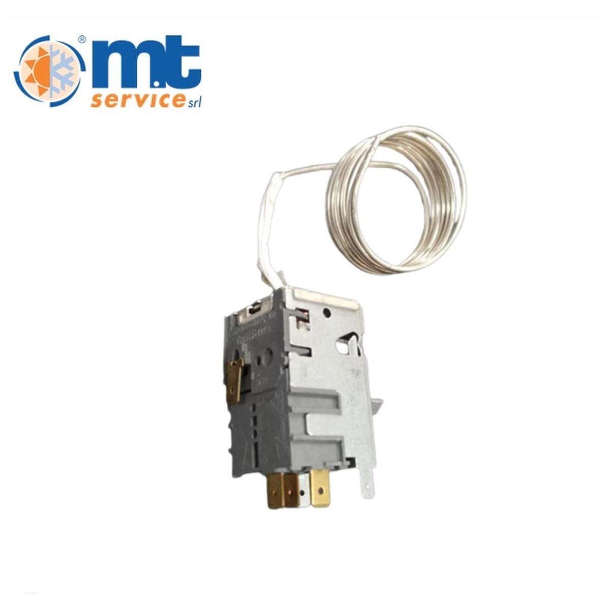 Termostato congelatore 4 contatti + 1 super cong. rapido danfoss 077b2658l capillare l.1050mm