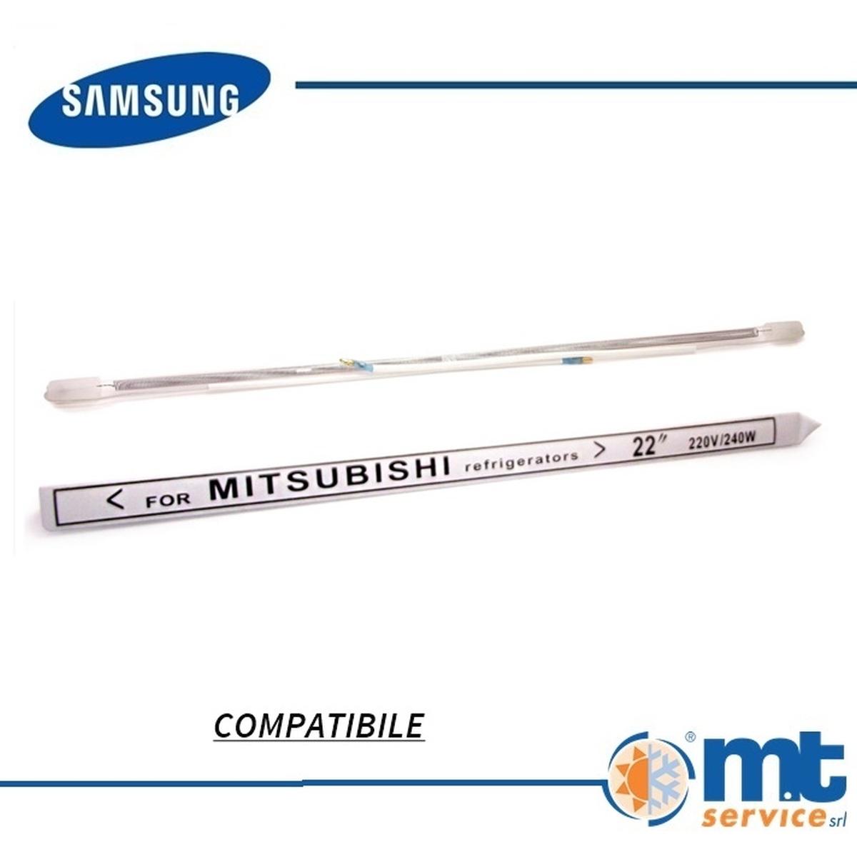 Resistenza lineare no frost di sbrinamento 240w, 220v. cm 56 compatibile samsung da47-00267a