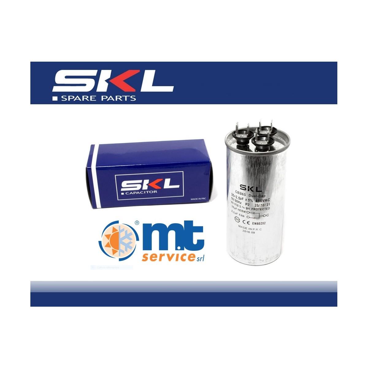 Condensatore 35+2,5 uf   cap401un