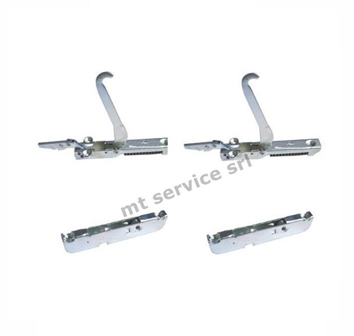 Kit 2pz cerniera +2 pz carrucole ariston indesit  c00065293