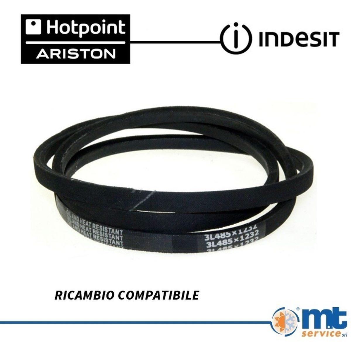 Cinghia trapezoidale 3l485 9ml123 compatibile 481935818007 c00375176 c00003089