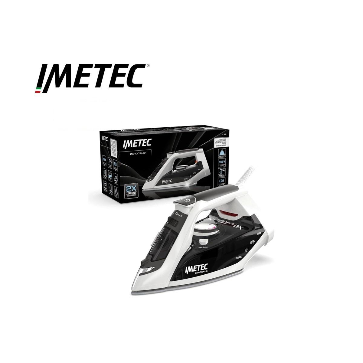 Ferro da stiro a vapore imetec zerocalc z1 2500 - 2200w - piastra acciaio