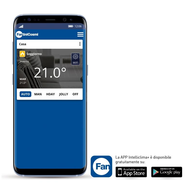 Cronotermostato touch-screen con connessione wifi