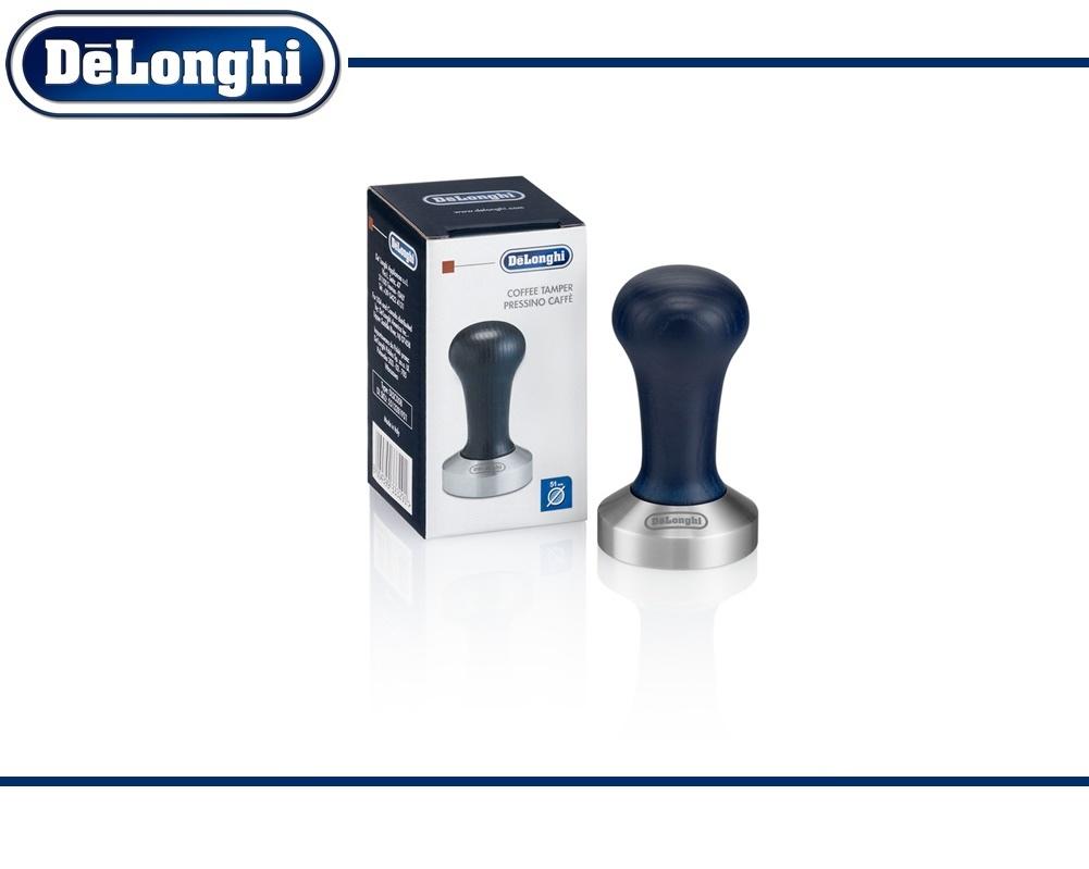 PRESSINO CALIBRATO CAFFE' BASE ACCIAIO e MANICO LEGNO DELONGHI