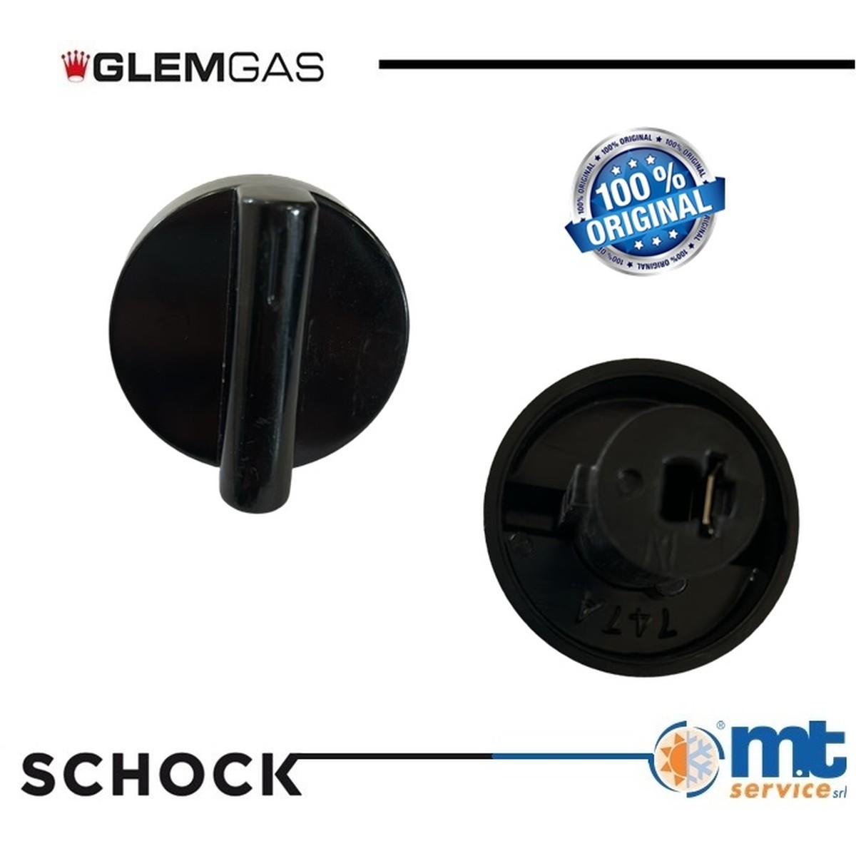 Manopola fuochi nera glemgas 03w559