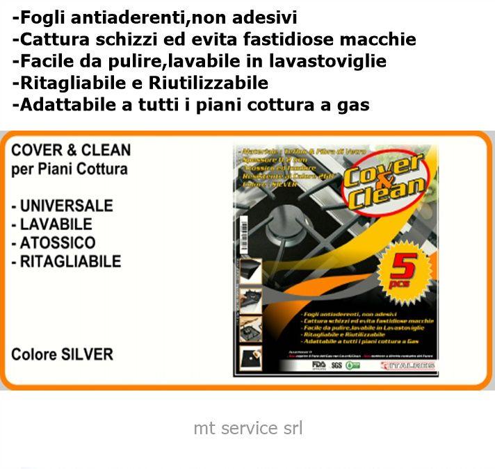 COVER&CLEAN PROTEGGI PIANO COTTURA colore SILVER
