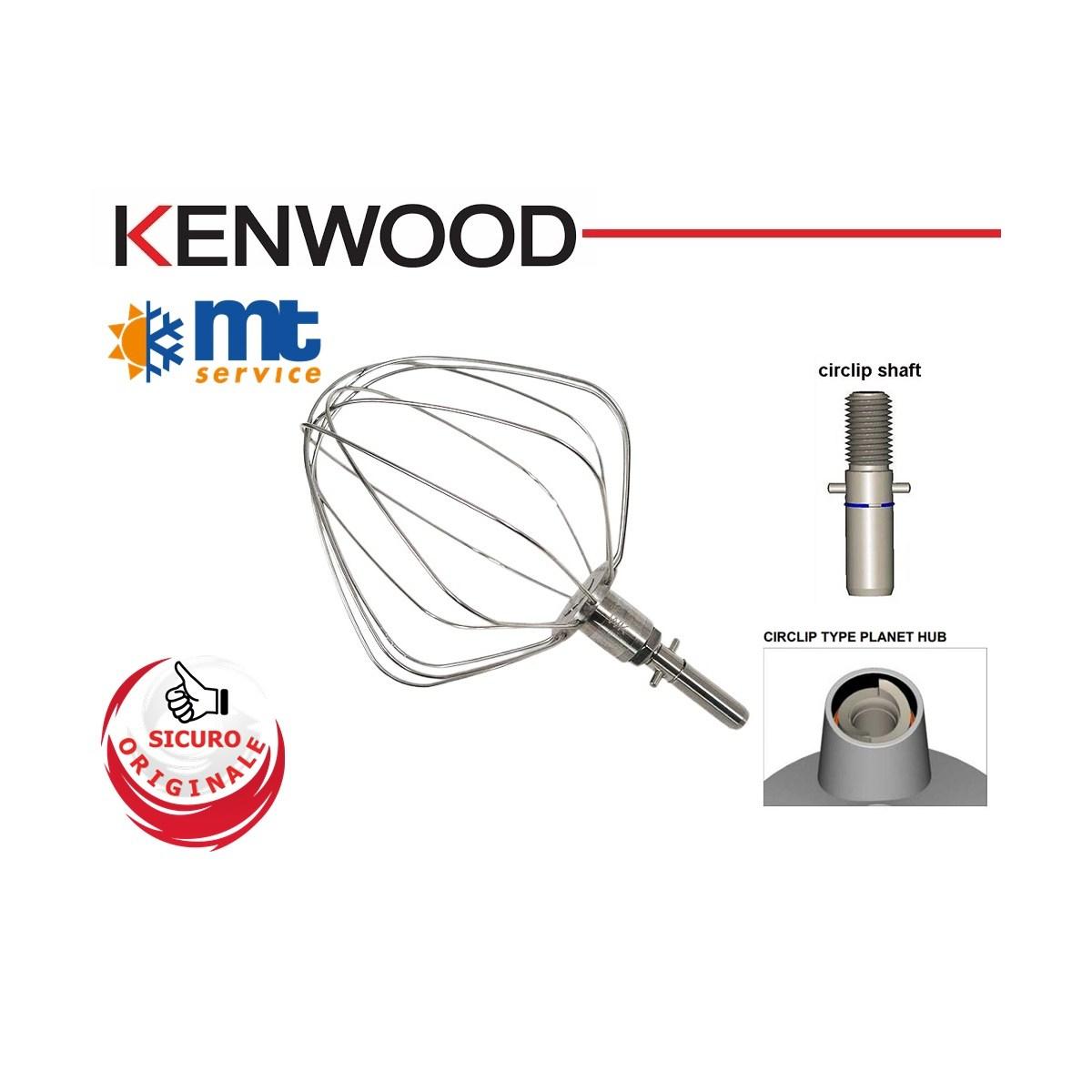 Frusta acciaio attacco baionetta 6 fili originale kenwood chef