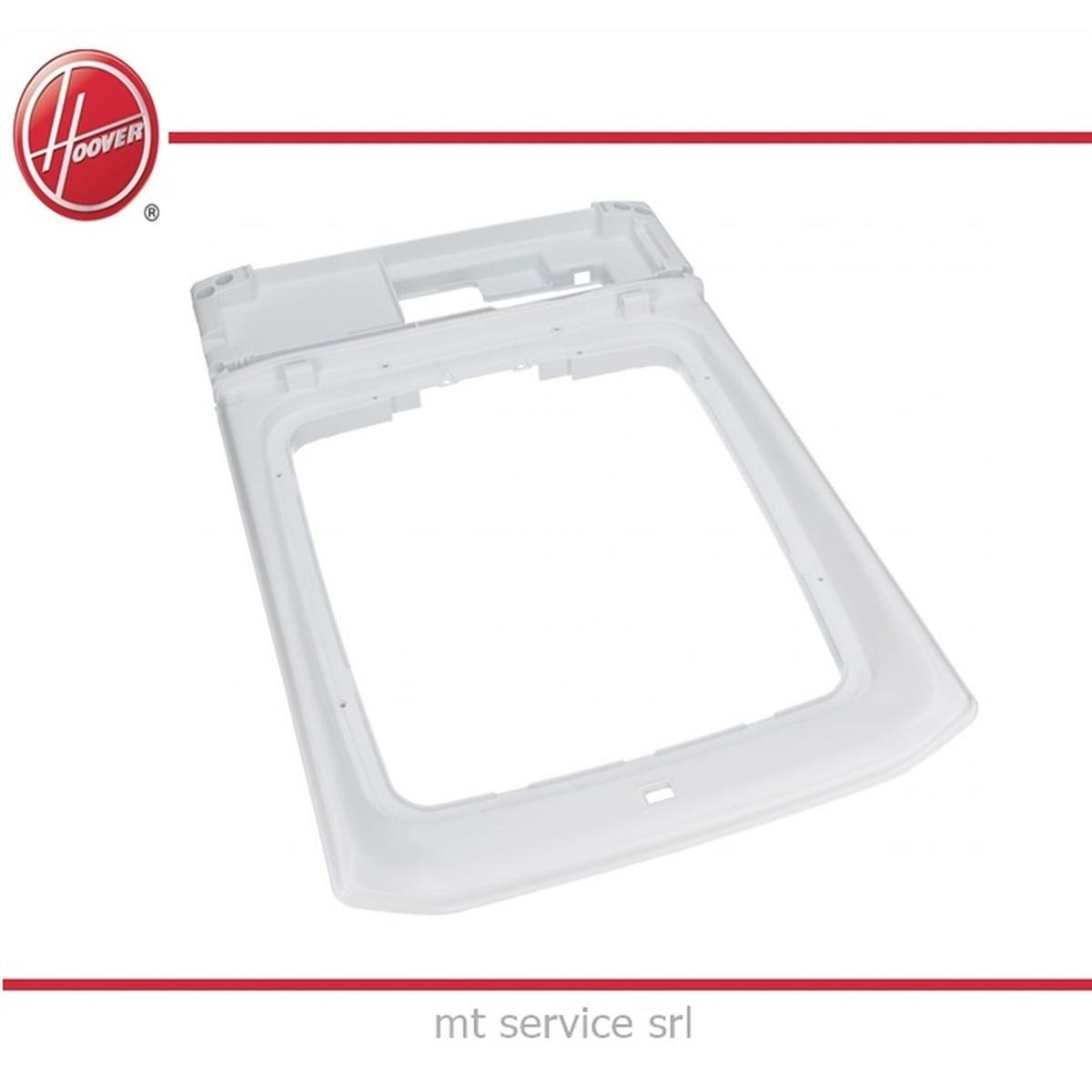 Telaio passamano con supporti coperchio per lavatrice carica dall'alto candy hoover zerowatt ex 43013198