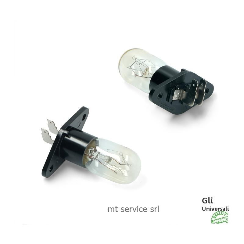 LAMPADA 20W C/FASTON UNIVERSALE PER MICROONDE Z595 DeLONGHI Samsung