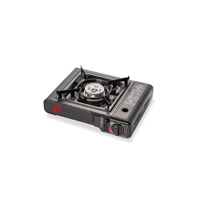 Fornello a gas portatile con sistema di sicurezza e valigetta