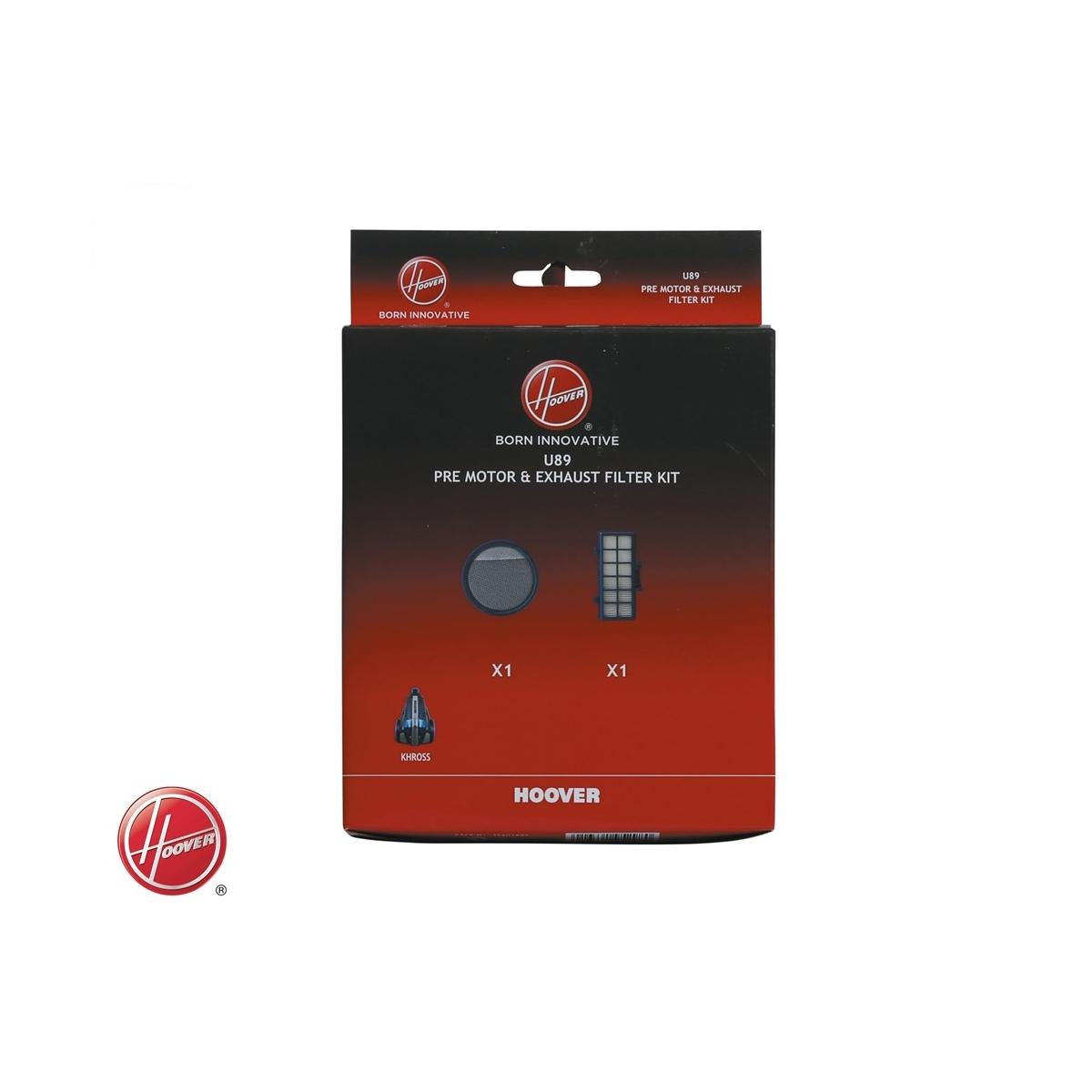 Kit filtri u89 aspirapolvere traino hoover khross ks50pet