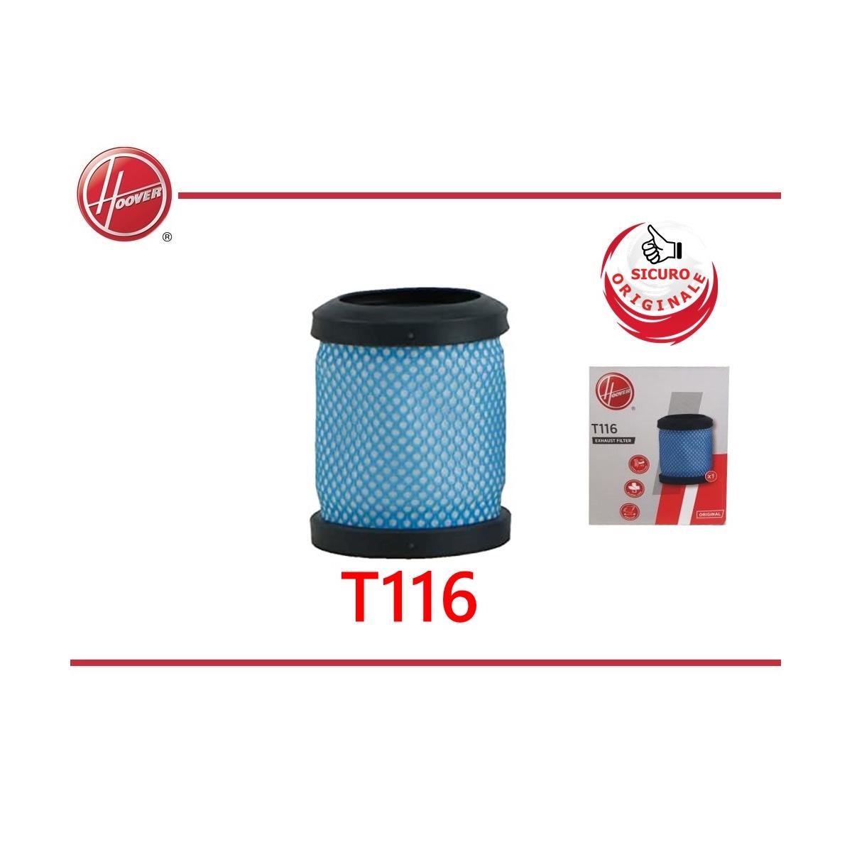 Filtro hoover t116 scopa h-free 100