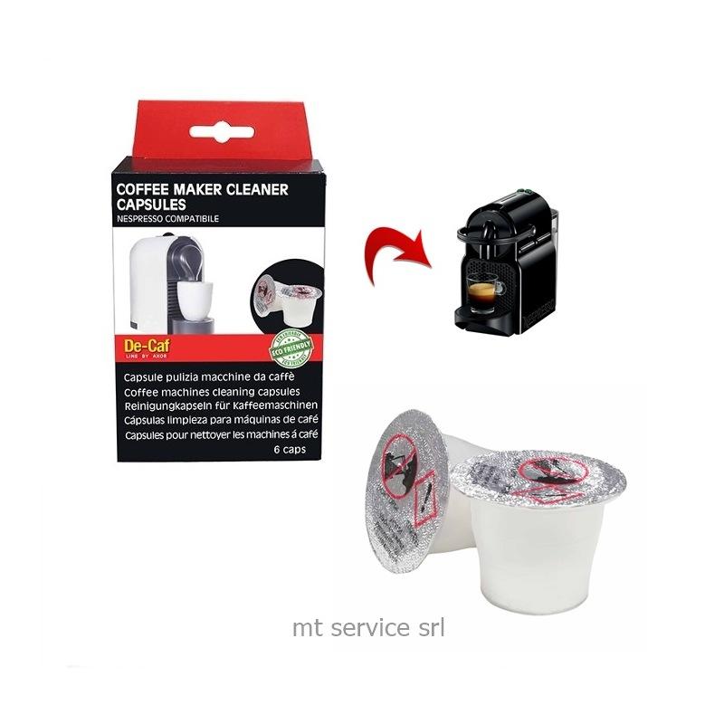 6 capsule pulizia macchine da caffe' nespresso