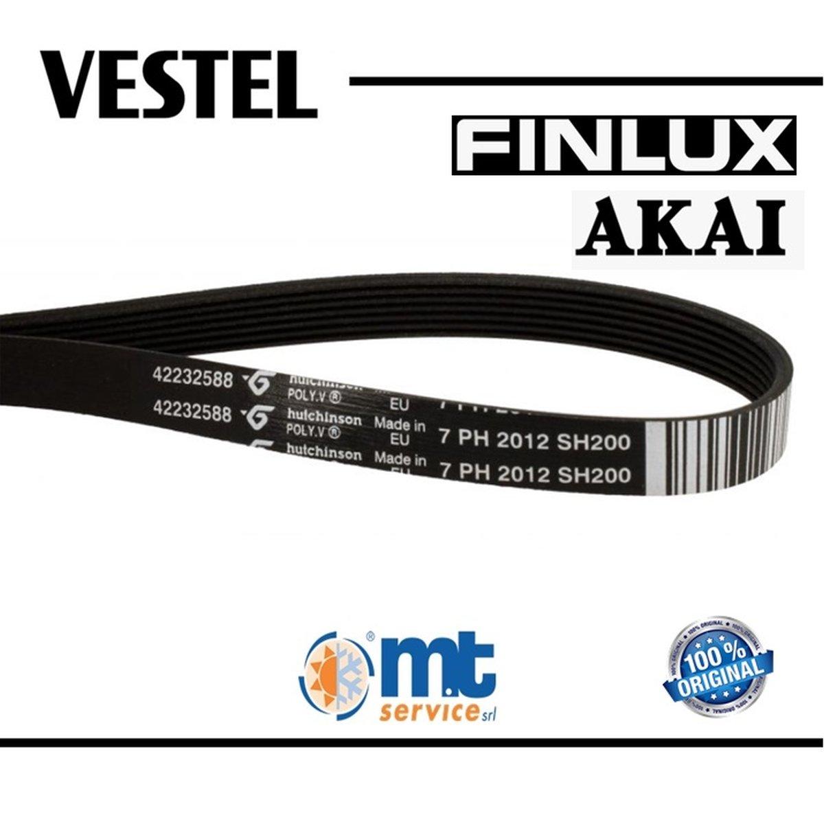Cinghia 2012 asciugatrice originale finlux akai ex 42164399 compatibile con smeg 751610197